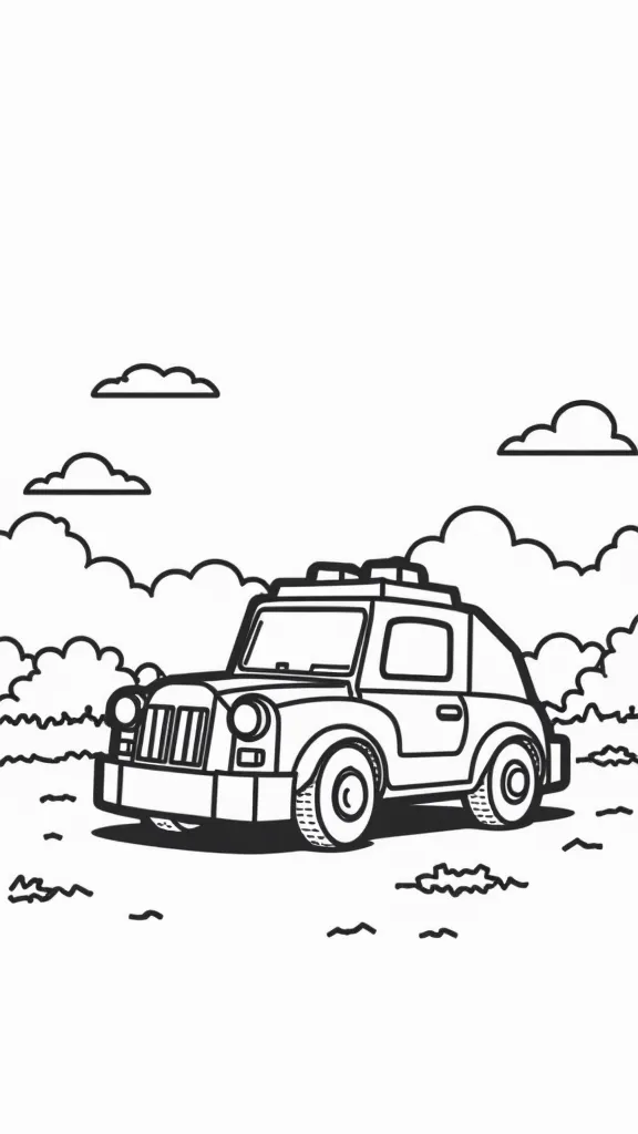 lego car coloring page